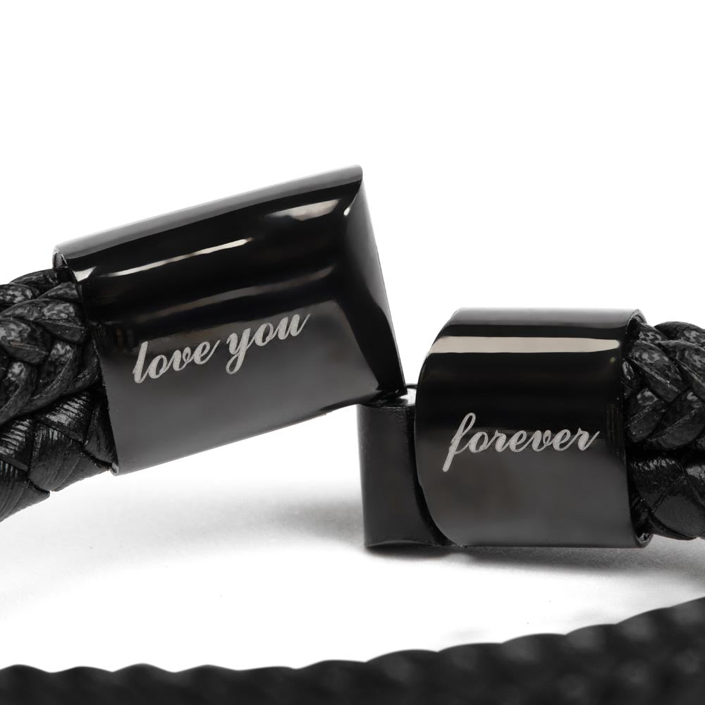 Endless Love Braided Leather Bracelet