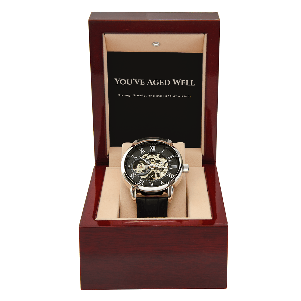 You've Aged Well | Timeless Motion Mens Open Watch