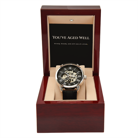 You've Aged Well | Timeless Motion Mens Open Watch
