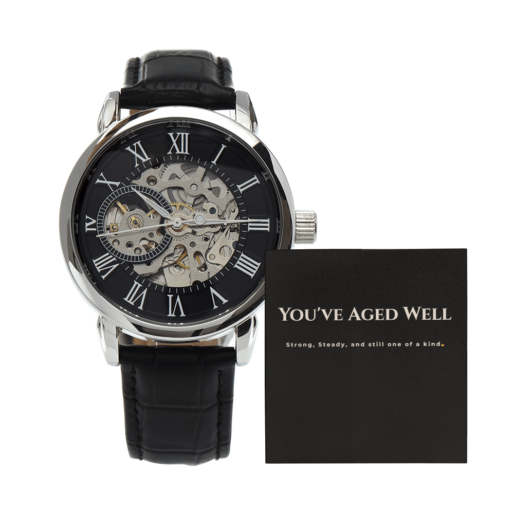 You've Aged Well | Timeless Motion Mens Open Watch