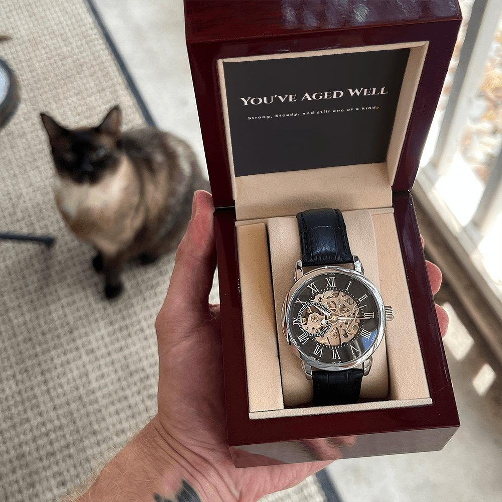 You've Aged Well | Timeless Motion Mens Open Watch