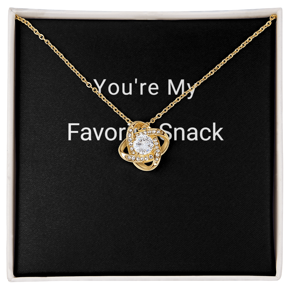Love Knot Necklace — You're My Favorite Snack