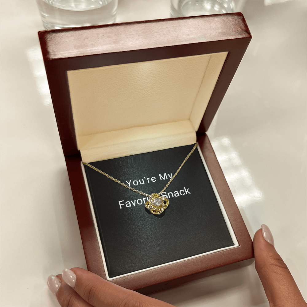 Love Knot Necklace — You're My Favorite Snack