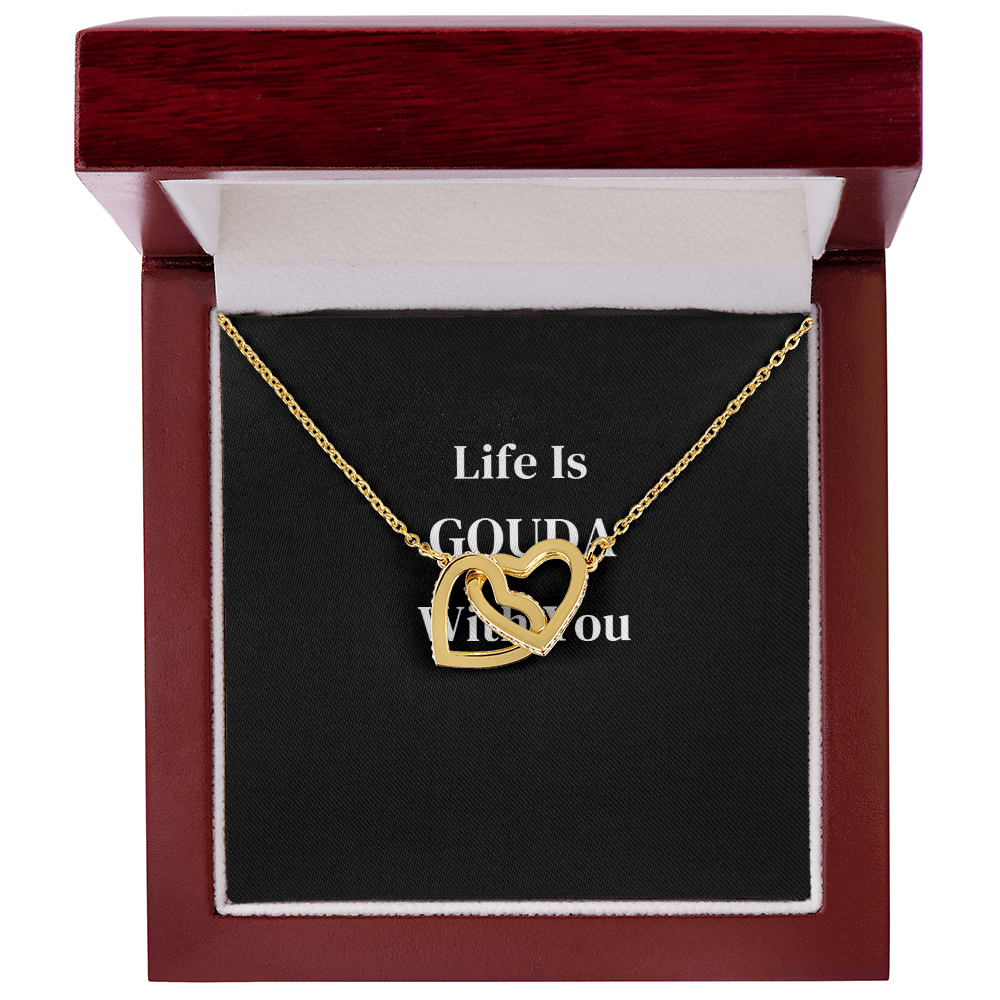 Interlocking Hearts Necklace — Life Is Gouda With You