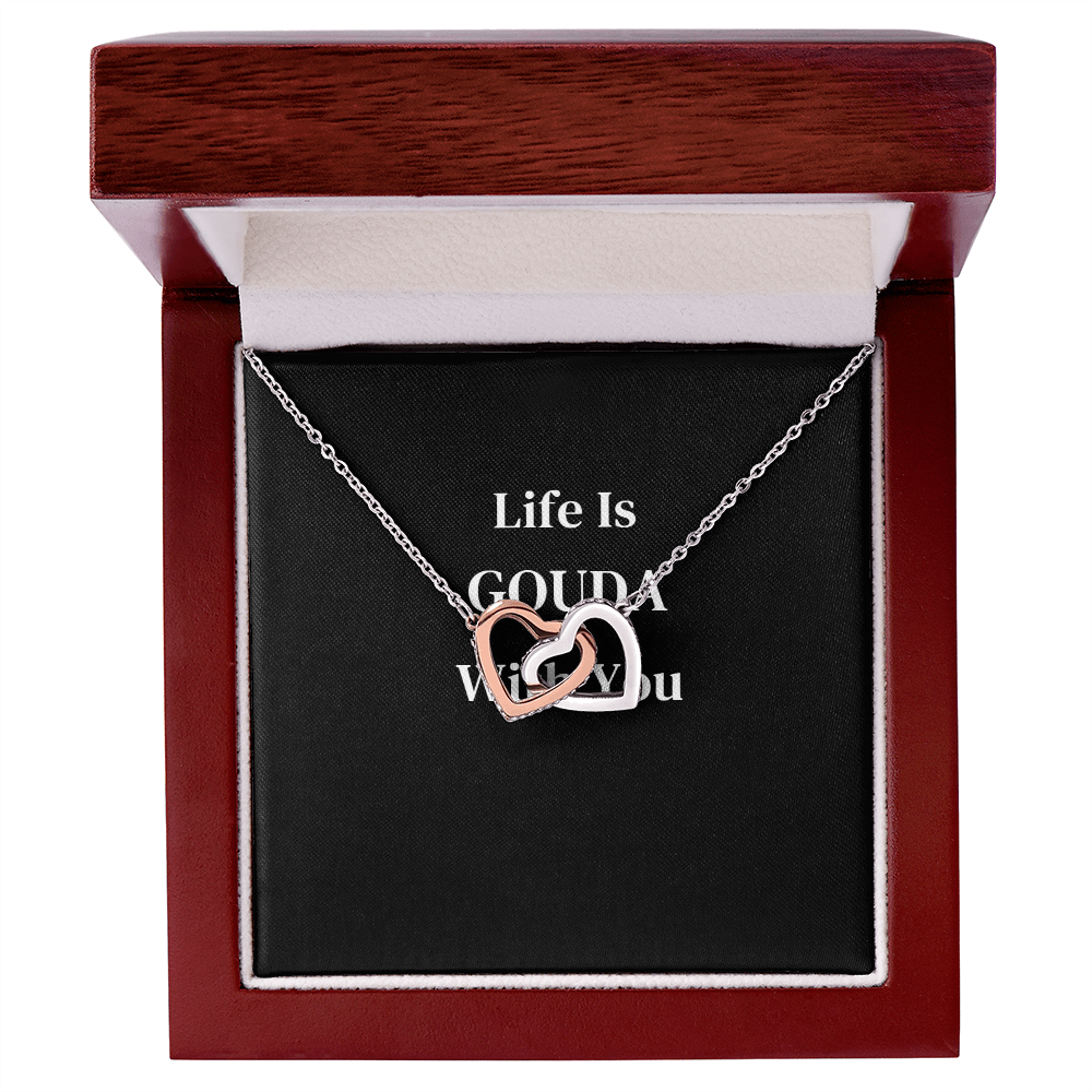 Interlocking Hearts Necklace — Life Is Gouda With You