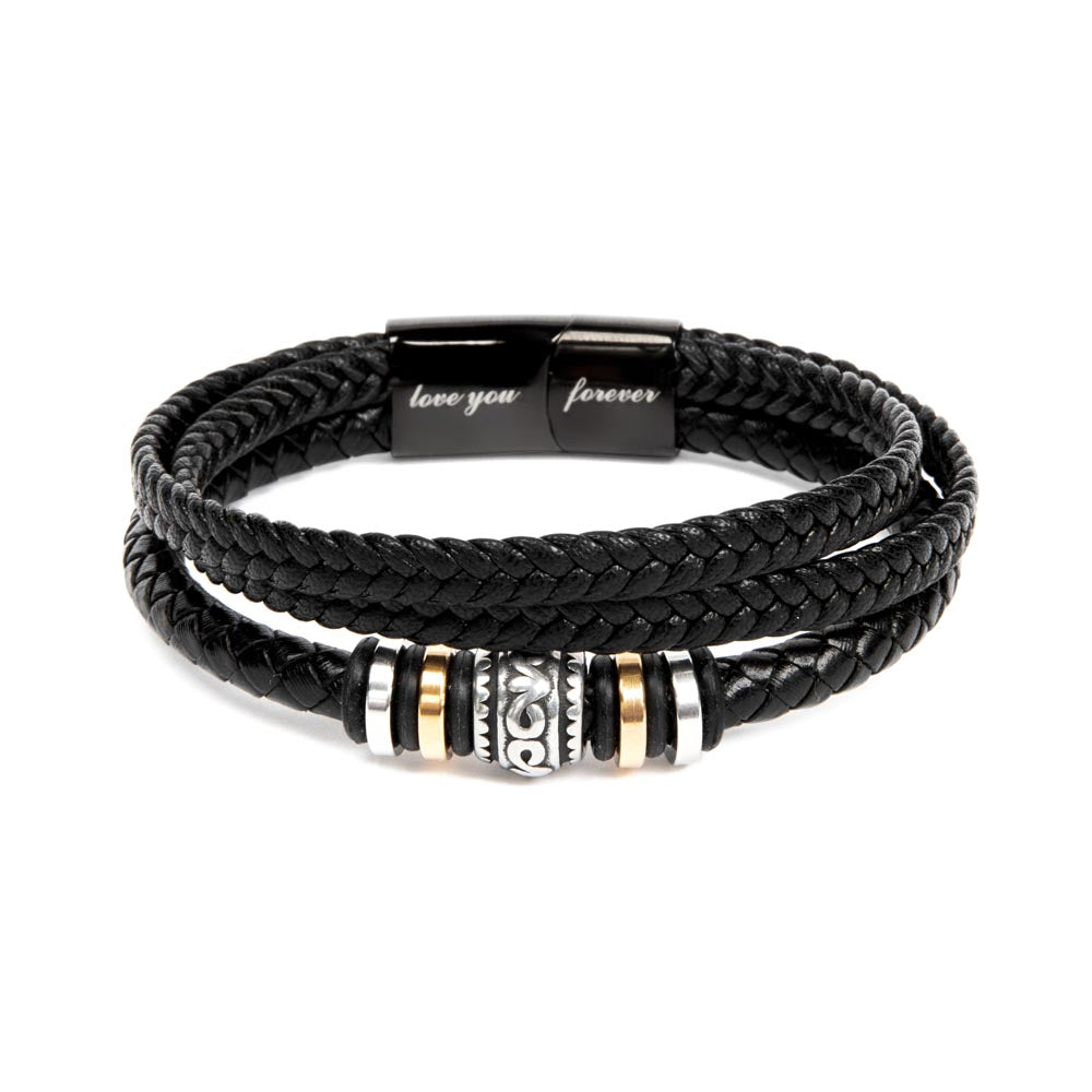 Endless Love Braided Leather Bracelet