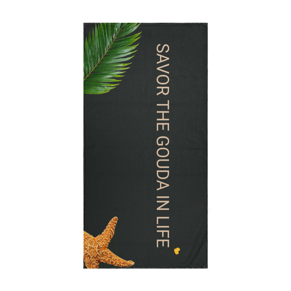 Savor The Gouda In Life | Summer Lounge Towel